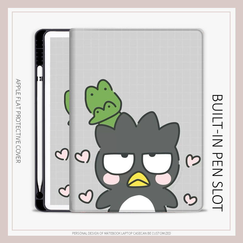 Bad Badtz-maru SANRIO เคส ipad สําหรับ mini4/5/6/7 10.2 gen7/8/9 air4/5/6/7/8 ใหม่ air pro11 gen12 generation11 A16 A19 ป้องกัน AIR M3 M5 กรณี