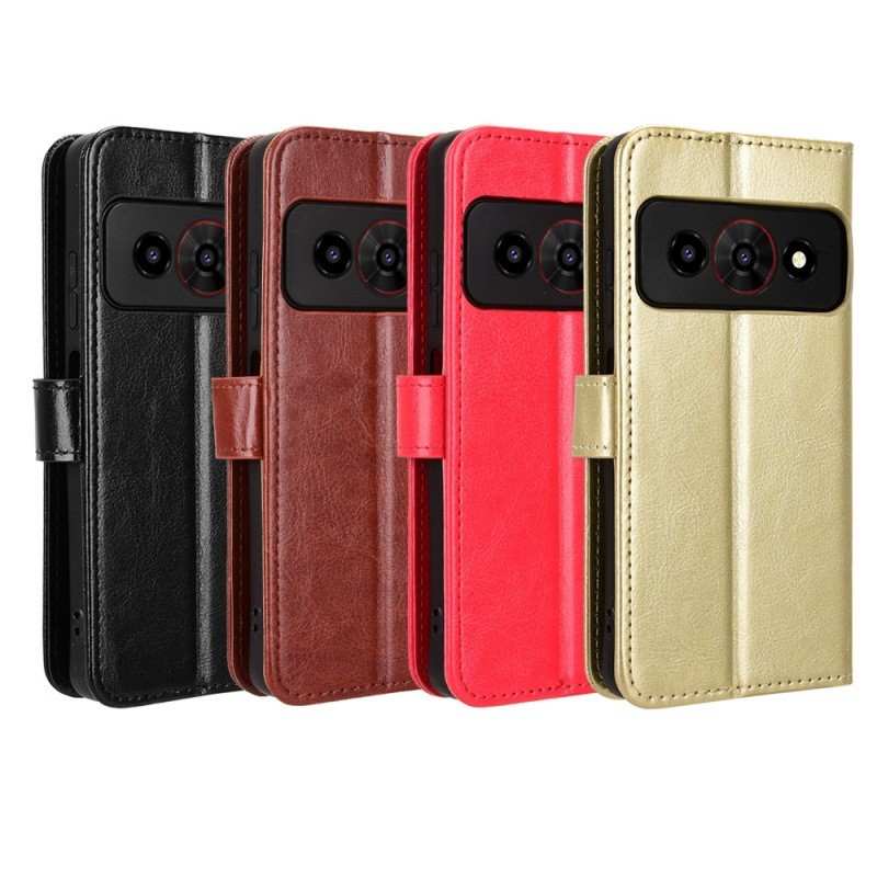 เหมาะสําหรับ ZTE ZTE Nubia P7 Pro/Optus X ค่าเคสโทรศัพท์พลิกการ์ด Crazy Horse รูปแบบซองหนัง