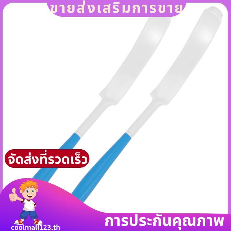 2X Back Shower Brush Easy-To-Reach Body Brush with Non-Slip Handle Long Curved Shower Brush เหมาะสํา