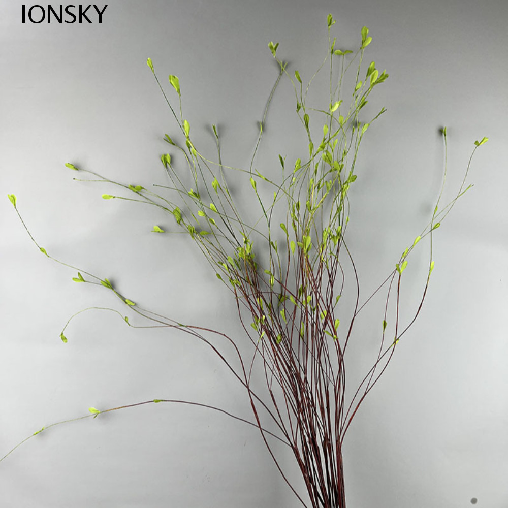 IONSKY ประดิษฐ์ Willow สาขา, 130 ซม.พลาสติกปลอม Willow Tree, DIY แจกันตกแต่ง Handmade เหมือนจริงจําล