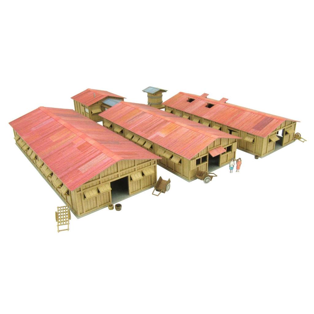 Sankei Studio Ghibli Series 1/150 Spirited Away Wonder Town-7 MK07-30 Paper Craft