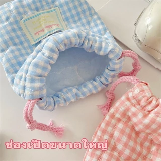 กระเป๋ากล้องขนาดเล็ก กระเป๋าเก็บกล้องผ้าฝ้ายลายนวมน่ารัก กระเป๋าเก็บกล้องโพลารอยด์ CCD นุ่ม กันกระแทกและกันขีดข่วน