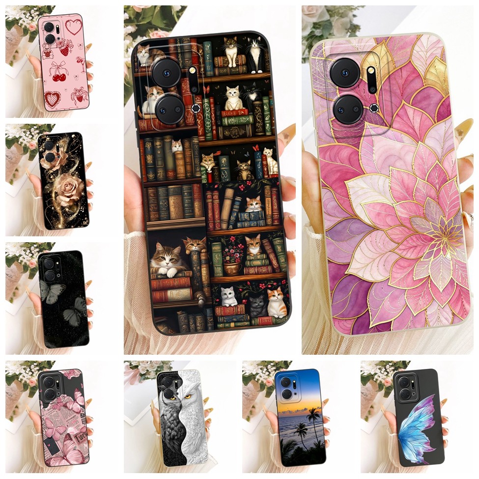 ปลอก Honor X7A ฝาครอบความงามแฟชั่นการ์ตูนน่ารักตลกทาสีซิลิโคนเคสโทรศัพท์ RKY-LX1 RKY-LX2 RKY-LX3