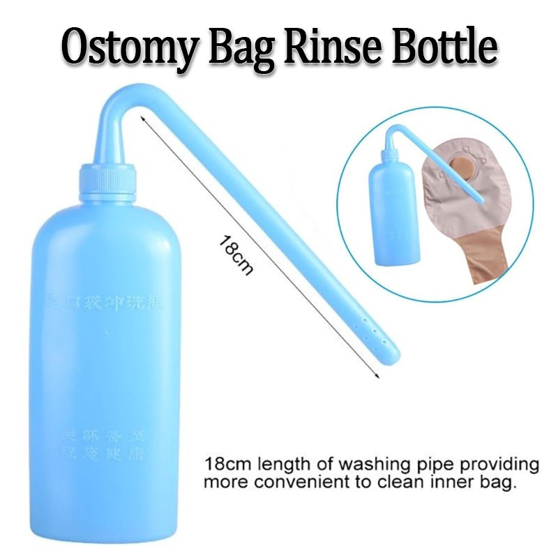 ขวดทําความสะอาดถุง Colostomy เครื่องมือทําความสะอาด Ostomy แบบใช้ซ้ําได้เหมาะสําหรับทําความสะอาดถุง ostomy ทั้งหมด