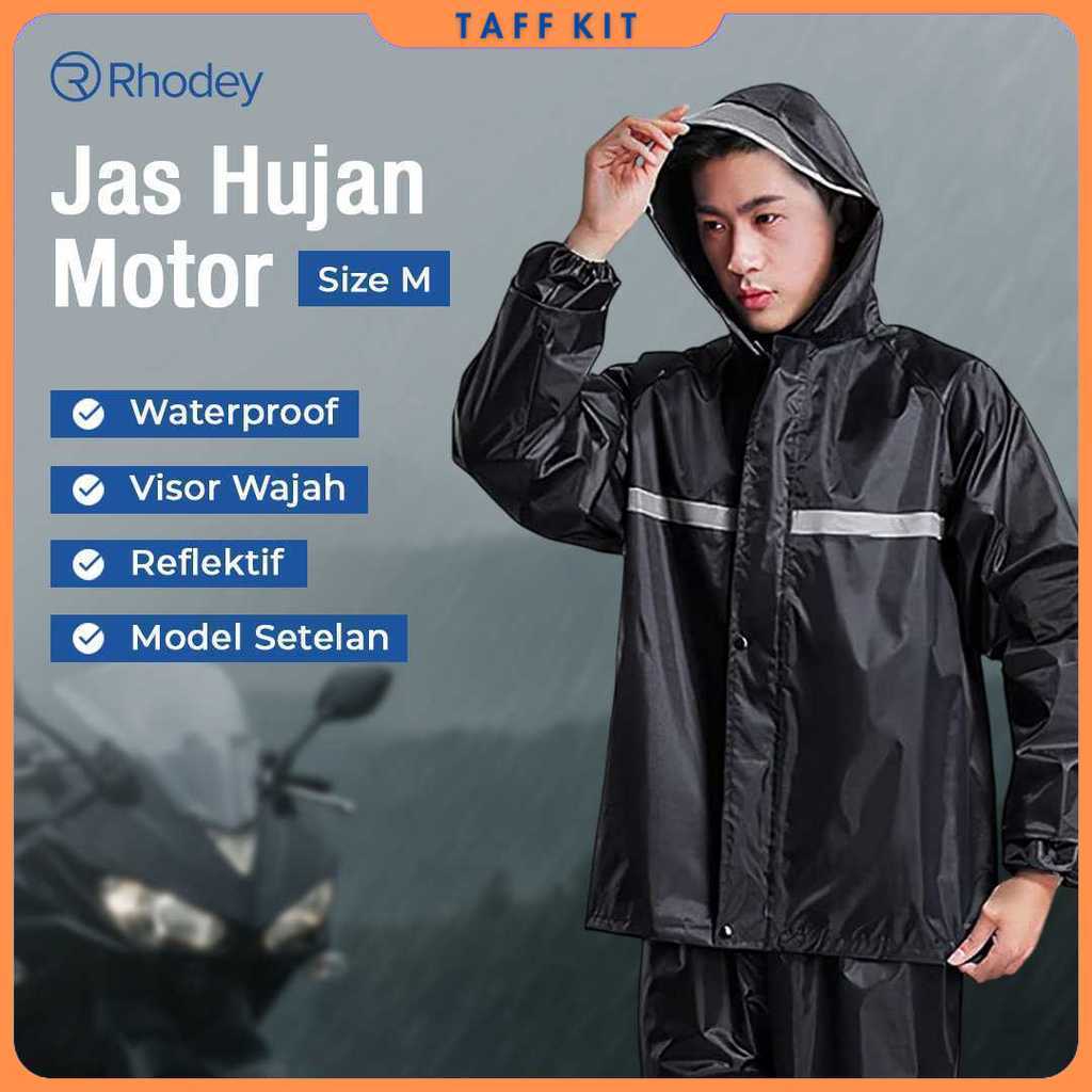 เสื้อกันฝนกระบังหน้ารถจักรยานยนต์กันน้ํา Rhodey Pole - T1