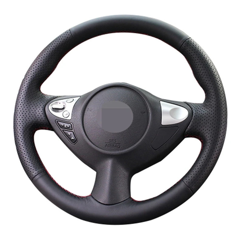 Car Steering Wheel Cover Leather Car Accessories For Nissan Juke Maxima Sentra SV 370Z 2008-2020 Inf