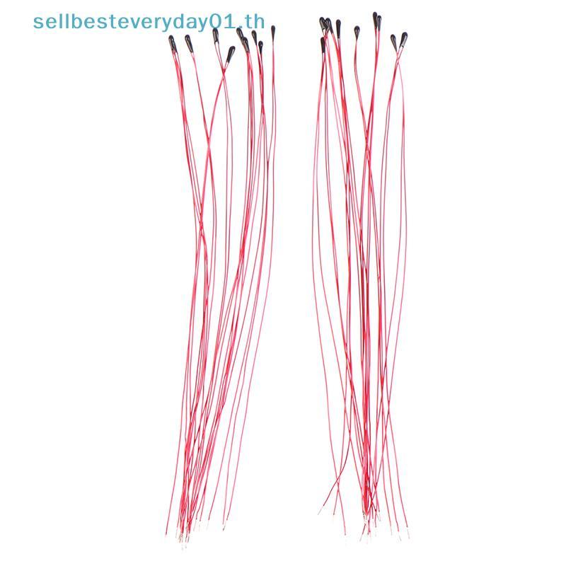 & Sellingbest & 10PCS NTC Thermistor ตัวต้านทานความร้อน MF52B 10K 100K Probe Wire B3470 B3380 B3950 