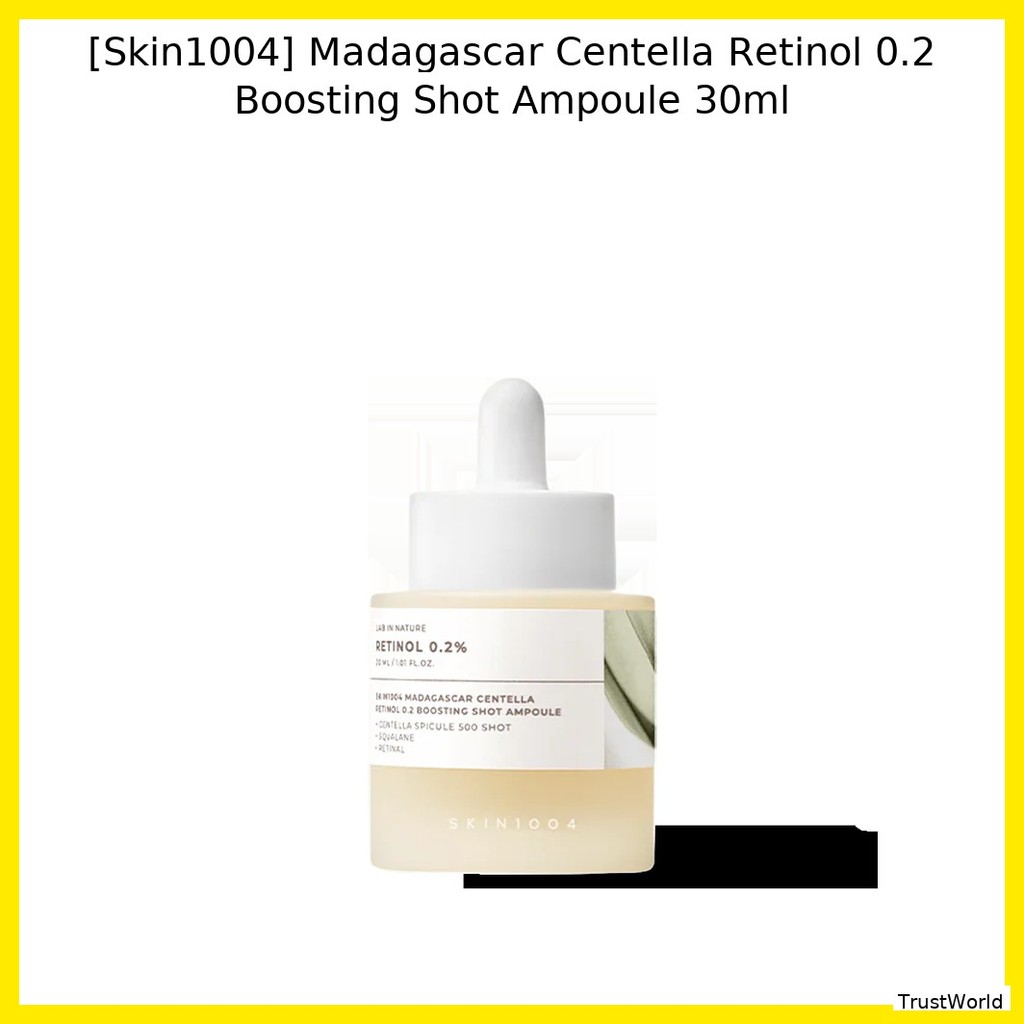 [Skin1004] Madagascar Centella Retinol 0.2 Boosting Shot Ampoule 30ml / Youthful Glow, Light โดย Tru