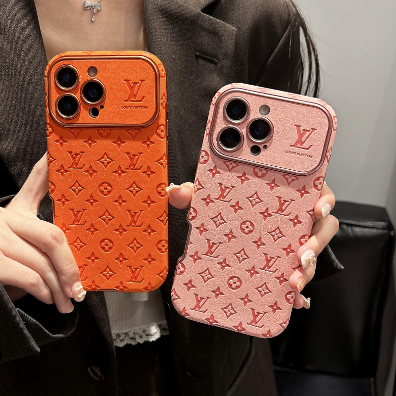 แบรนด์คลาสสิก เคสไอโฟน 17 pro max 16 pro max 14 pro max 15 pro max เคส iphone 16 pro 17 pro 16 17 14 15 case เคสไอโฟน 15 pro 14 pro โทรศัพท์ กันกระแทก หนังนูนหน้าต่างขนาดใหญ่
