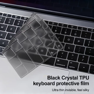 ซิลิโคนคีย์บอร์ด กันฝุ่น Macbook Air Pro 13 14 15 16 นิ้ว M1 M2 M3 M4 M4Pro M4Max,TPU Silicone Keyboard