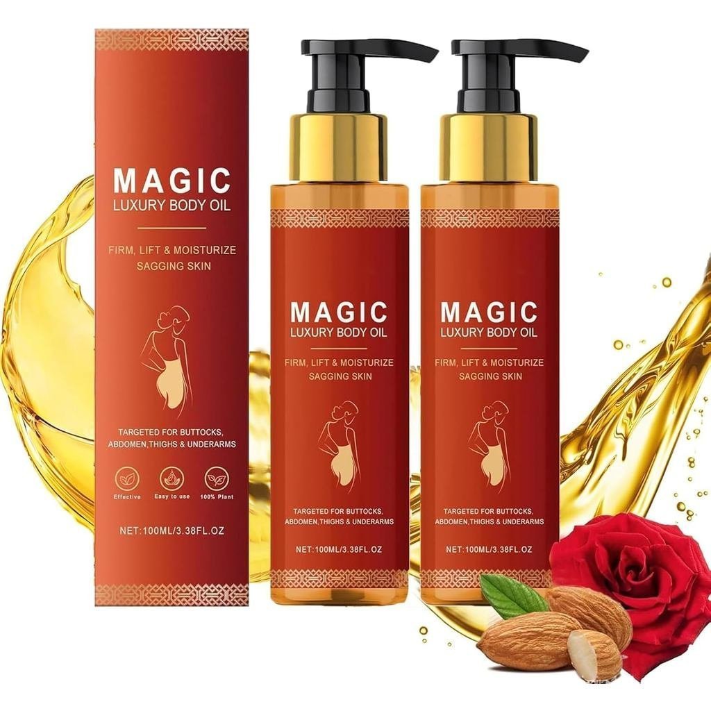 2PCS Glow Remedy Oil Skin Tightening, Glow Straff Magic Body Oil, Magic Firming Body Oil, Natural In