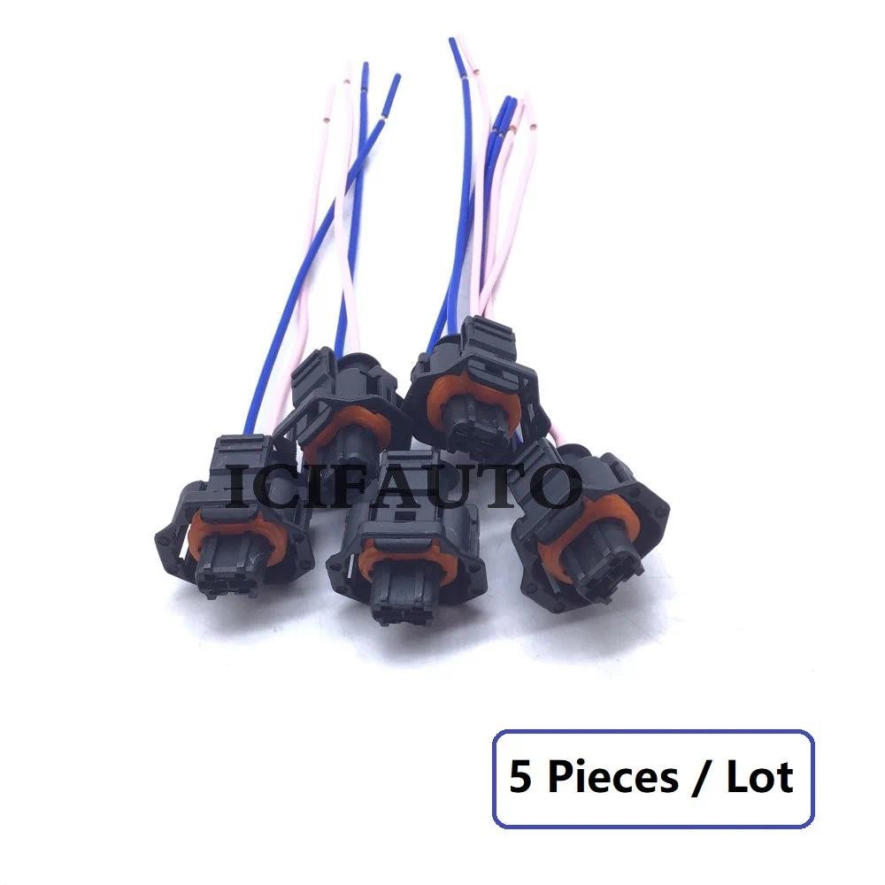 5 x Connector Pigtail สําหรับ Dodge Cummins 5.9L / 6.7L FCA ตัวควบคุมแรงดันเชื้อเพลิง 0928 400 666, 
