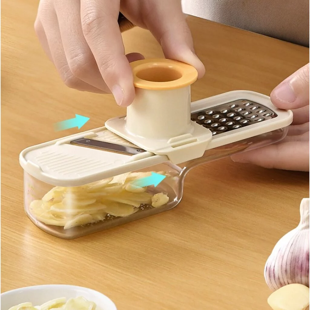 Omocha | Mini Garlic Slicer ที่หั่นกระเทียม เครื่องสไลด์กระเทียม ที่ซอยหอมแดง เครื่องครัว