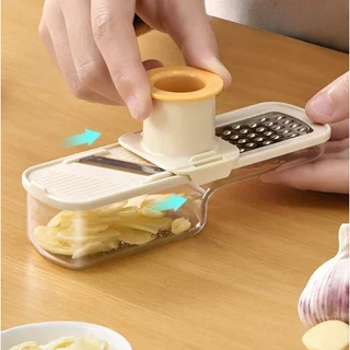 Omocha | Mini Garlic Slicer ที่หั่นกระเทียม เครื่องสไลด์กระเทียม ที่ซอยหอมแดง เครื่องครัว