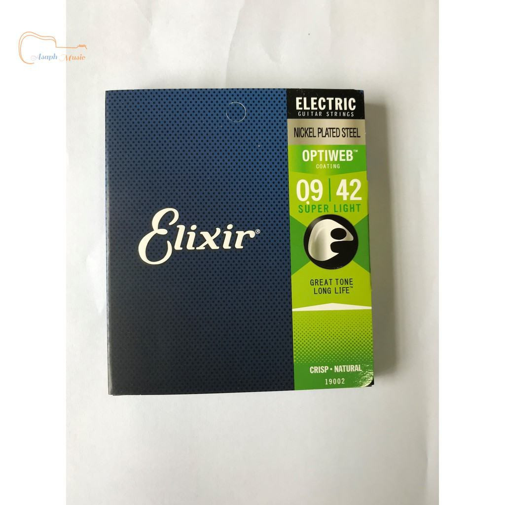 Elixir OPTIWEB COATING สายกีตาร์ไฟฟ้า . 9-42 ไฟฟ้า