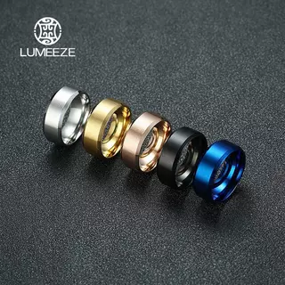 ลูเมะ 'ไม่จางหาย4สีคลาสสิก8มิลลิเมตรบุรุษแหวนพื้นผิวแปรงแหวนสแตนเลสสําหรับผู้หญิงแต่งงานคู่เครื่องประดับทีเอส019 #