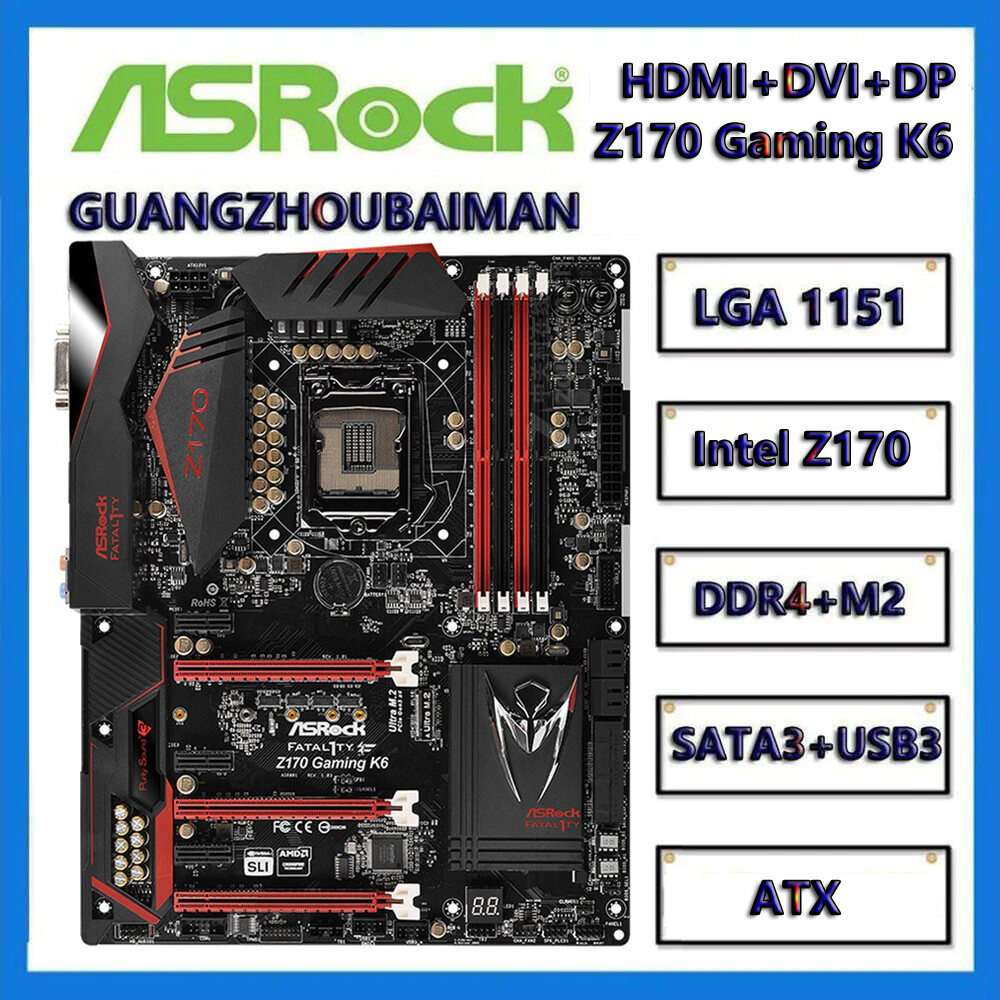 ASRock Z170 Gaming K6 / Z170 Gaming K4 / Z170 Extreme 4 / Z170 Pro4S B150 Gaming K4 (NO M.2 NVME SAT