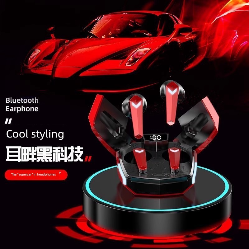 หูฟังไร้สาย หูฟังบลูทูธ ชุดหูฟังบลูทูธสําหรับเล่นเกมเกมตัดเสียงรบกวนไร้สายกินไก่โดยเฉพาะอายุการใช้งา