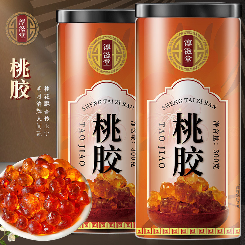 Chunzhitang Peach Gum 300g Peach Tree Gum Peach Blossom Tears สามารถใช้เป็น Healthy Peach Gum Snow B