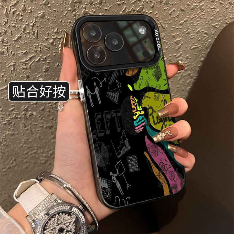 ภาพวาดนามธรรมสําหรับเคสโทรศัพท์ แอปเปิล 17 โปรแม็กซ์ ไอโฟน 17 รุ่นใหม่ 16 เคลือบ 1513/14 ระดับไฮเอนด