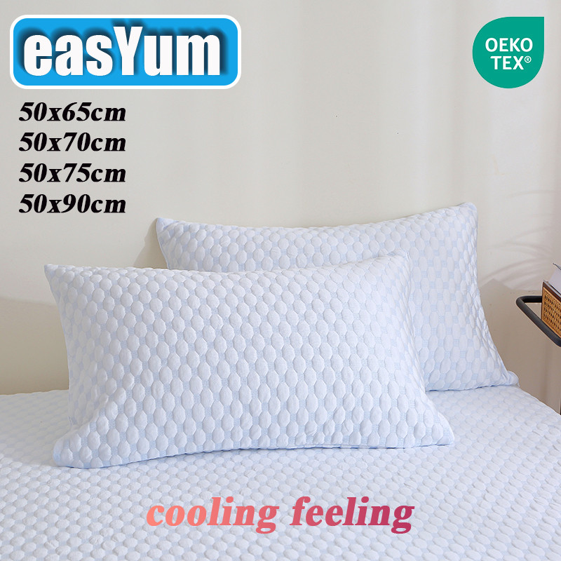 50x65/50x70/50x75/50x90cm Queen King Bamboo Fiber Cooling Waterproof Neck Pillow Case Covers Pillowc