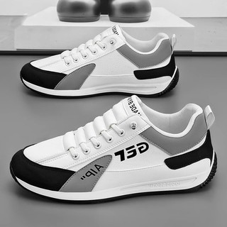 WS Korean Style Shoes for Men Rubber Lightweight Comfortable Sneakers Casual White Shoes Size 39-44#BY521
