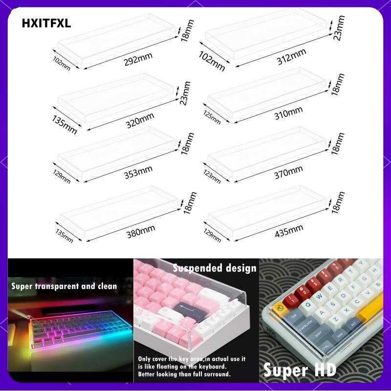 [hxitfxl] ฝาครอบกันฝุ่นคีย์บอร์ดอะคริลิคป้องกันกันน้ําเคสใสสําหรับ 60/61/64/HHKB