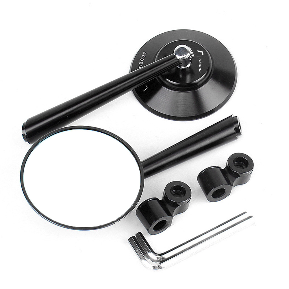 Retro รอบกระจกสําหรับกระจกมองหลังรถจักรยานยนต์ Universal อลูมิเนียมเหมาะสําหรับ mio wave 125 CLICK15