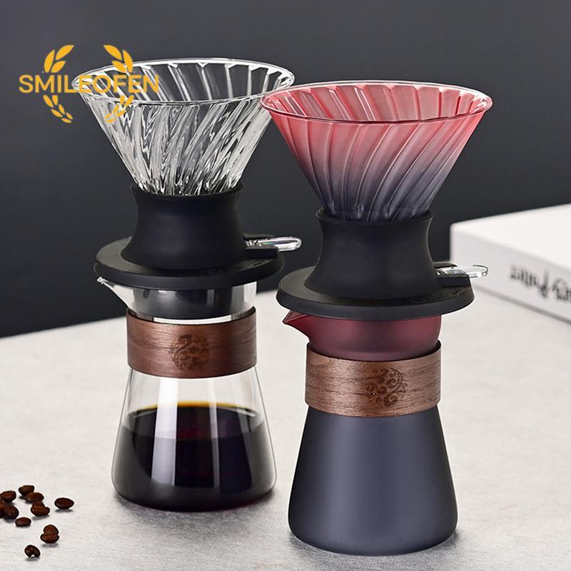 [Smileofen] Immersion Coffee Dripper Pour Over Dripper Immersion Dripper เครื่องชงกาแฟแก้วกรองกาแฟ V