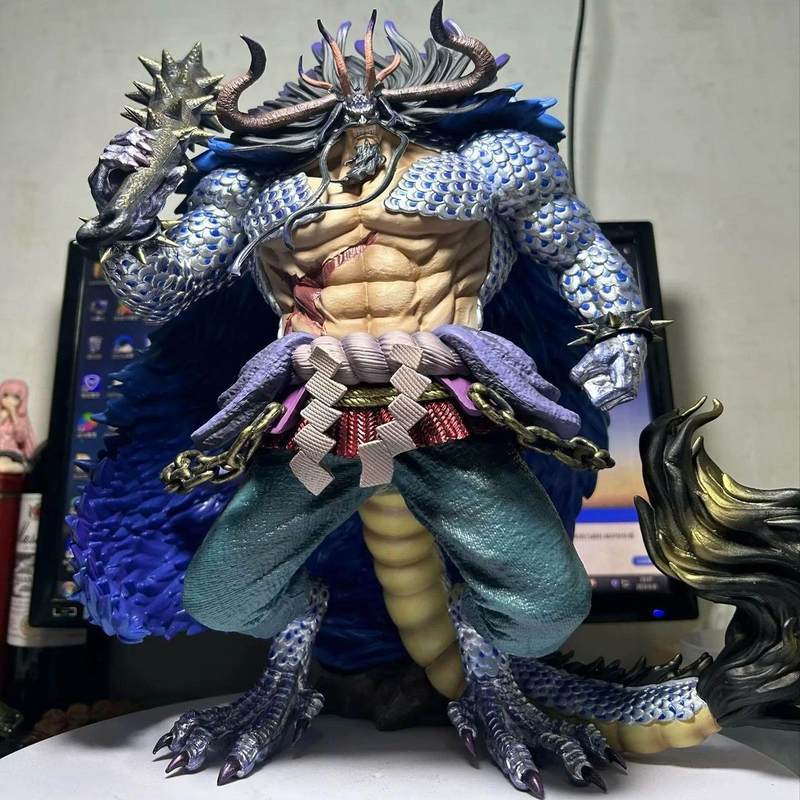 ✨[คลังสินค้าพร้อม] ของขวัญอะนิเมะ One Piece GK ขนาดใหญ่ Beasts Kaido Orc Yamato Kaido Daughter Boxed