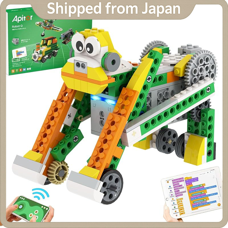 Apitor Robot Q — 20-in-1 STEM Coding Robot Kit for Kids 6+ | Motorized Modular Robots with Color & I