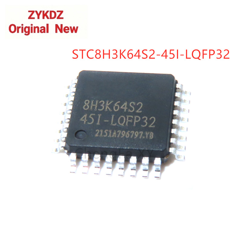 1PCS STC8H3K64S2-45I-LQFP32 STC8H3K64S2 8H3K64S2 ในสต็อก LQFP-32