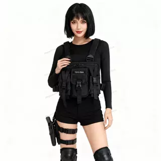 🚚สต็อกพร้อมในกรุงเทพ🚚 เสื้อกั๊กยุทธวิธี เสื้อกั๊กลําลองกระเป๋าปรับชายหญิงกระเป๋าหน้าอกน้ําหนักเบาสําหรับการเดินป่าท่องเที่ยวขี่จักรยาน