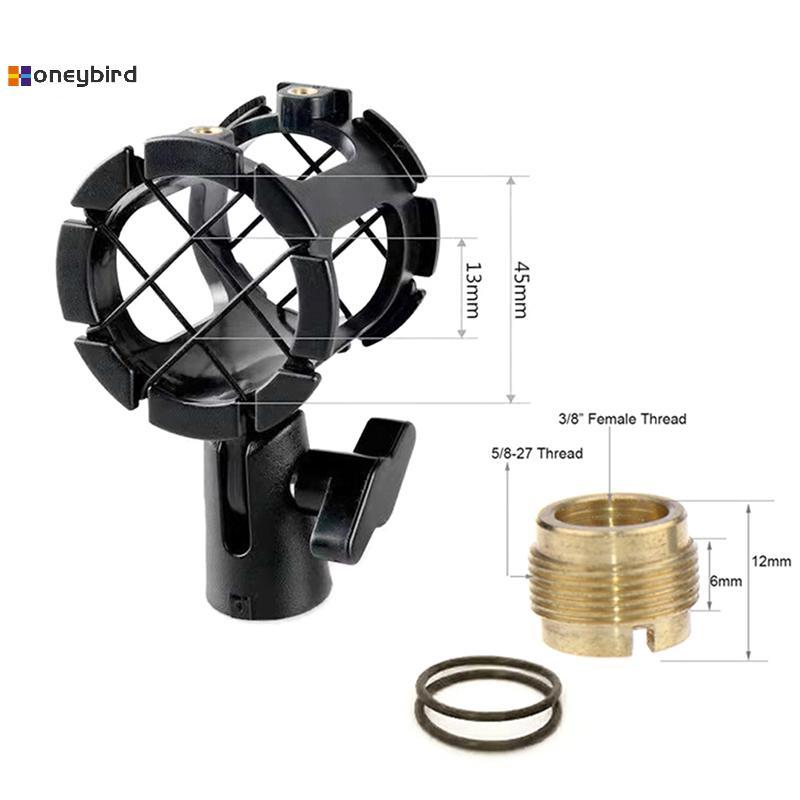 Honeybird 1 PC ขนาดเล็กมือถือไมโครโฟน Shock Mount กล้อง Universal ไมโครโฟน Suspension Shock Mount สํ