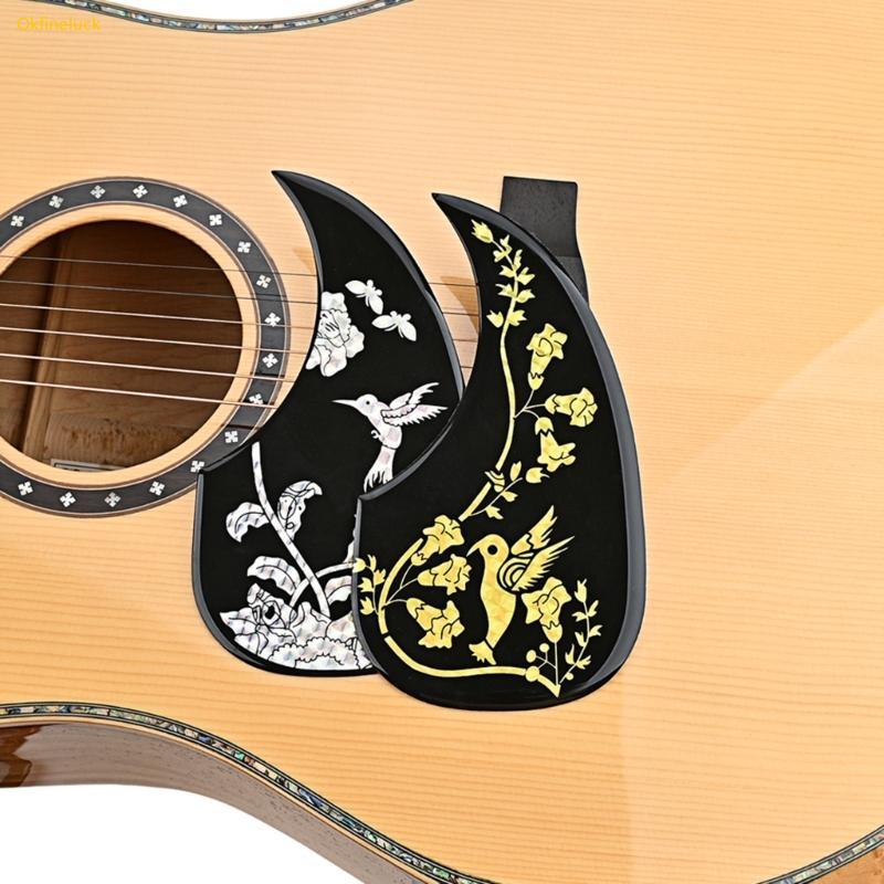 OKFI Acoustic Guitar Pick Guard Sticker Guitar Pickguard Anti-scratch Blank Sheet Self-adhesive Back