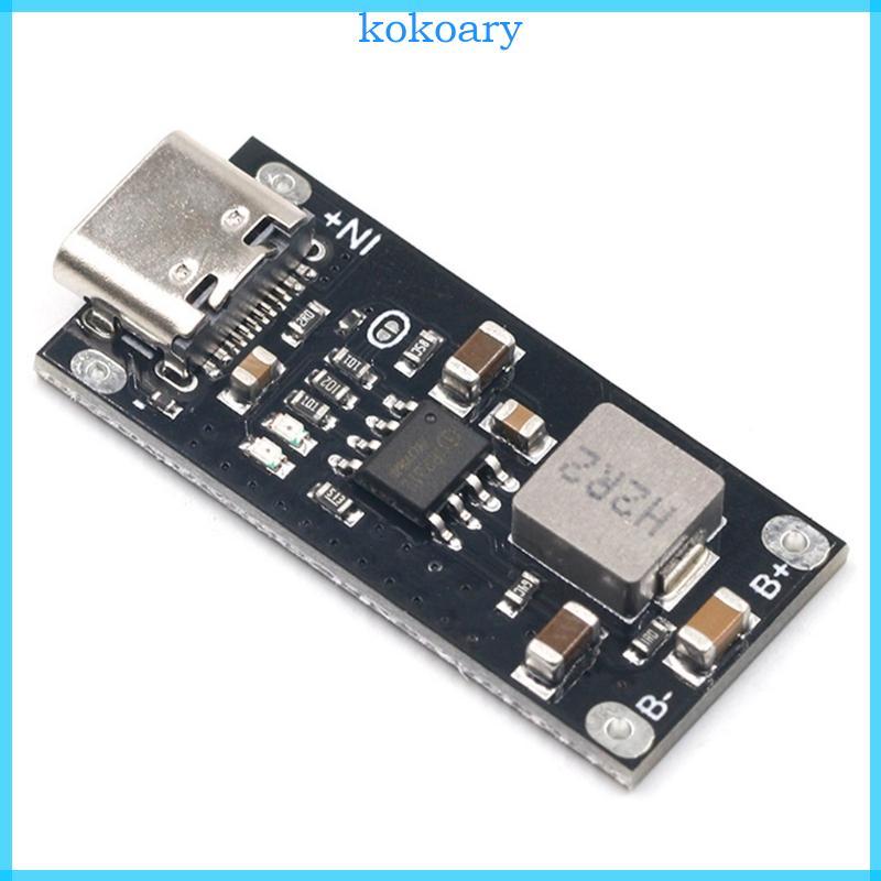 KOK Type-C USB อินพุต Charger โมดูล Polymer Ternary ลิเธียม Fast Charger Board IP2312 CC-CV โหมด 3A 