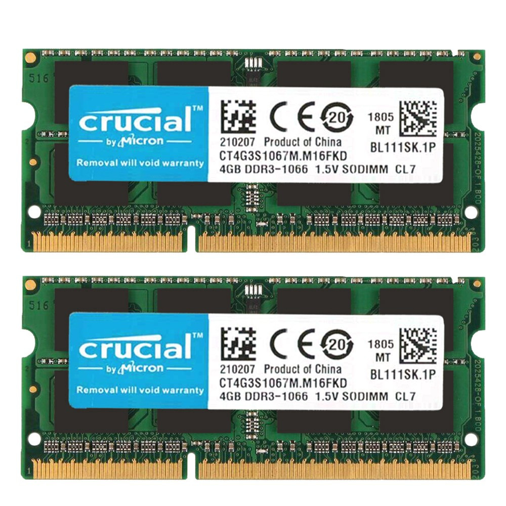 Crucial DDR3 4GB 1333MHz หน่วยความจําแล็ปท็อป PC3-10600S แถบหน่วยความจํา 4G เหมาะสําหรับเกมและใช้งาน