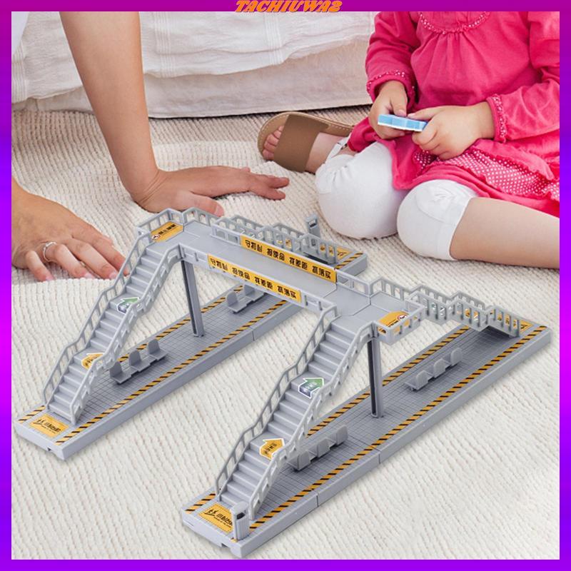 [Tachiuwa2] DIY Model Footbridge HO Scale Model Building s Pedestrian Bridge สําหรับฉากจิ๋ว