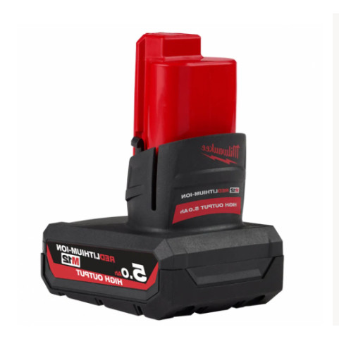 Milwaukee แบตเตอรี่ 12 โวลต์ 5.0 แอมป์อาว HIGH OUTPUT รหัส M12HB5 ของแท้พร้อมส่งโดยตัวแทนจำหน่าย