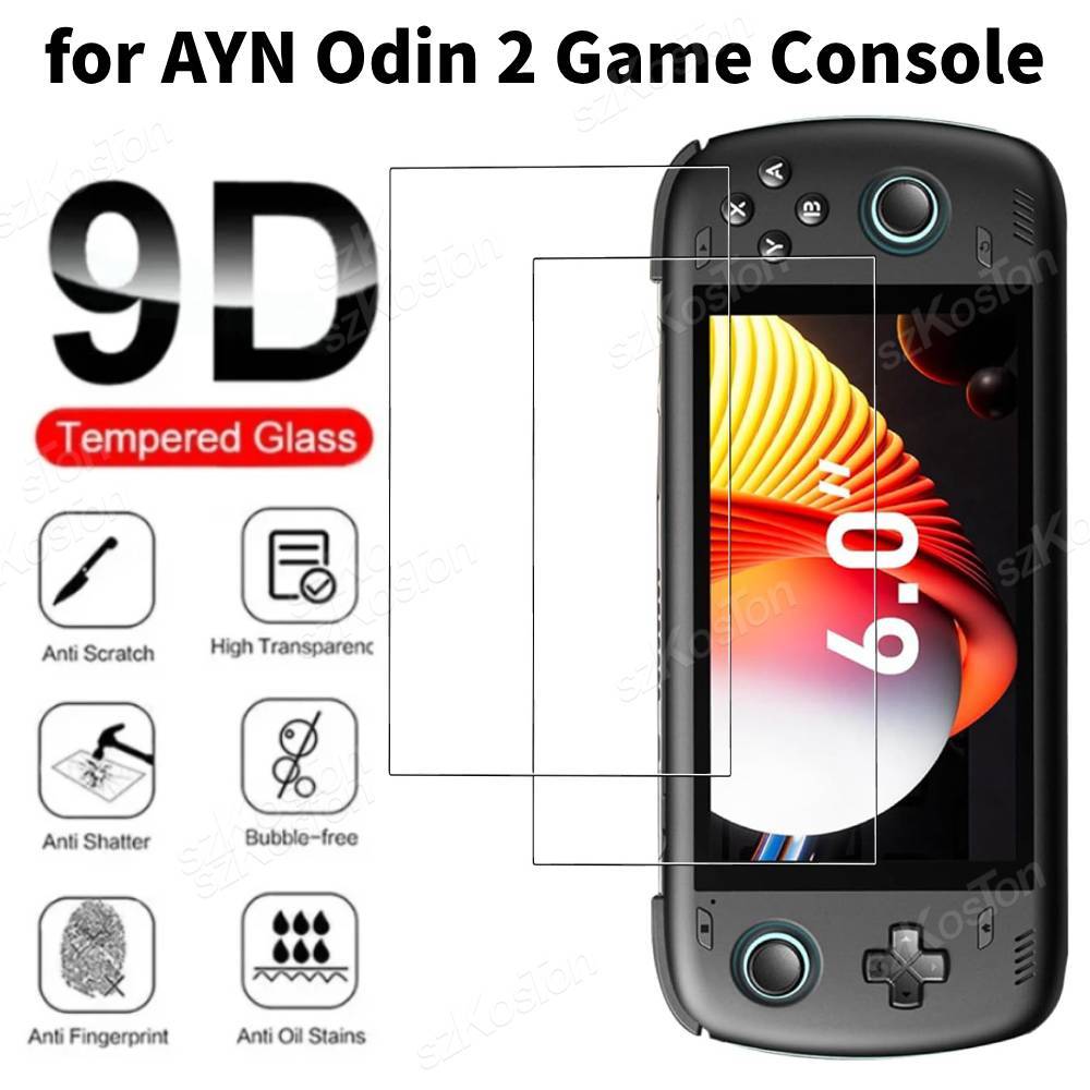 กระจกนิรภัยป้องกันหน้าจอสําหรับ AYN Odin 2 Portal Anti-scratch ป้องกันหน้าจอป้องกันฟิล์มฟิล์มแก้วเกม