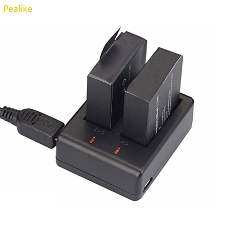 Pealike Charger สําหรับ EKEN SJ4000 H9R Camera Charge สองแบตเตอรี่พร้อมกัน