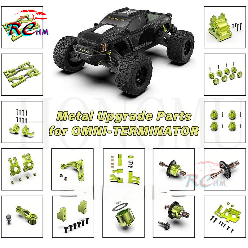 Rlaarlo โลหะอะไหล่อัพเกรดสําหรับ OMNI-TERMINATOR 1/10 RC รุ่นรถมอนสเตอร์รถบรรทุกอุปกรณ์เสริม