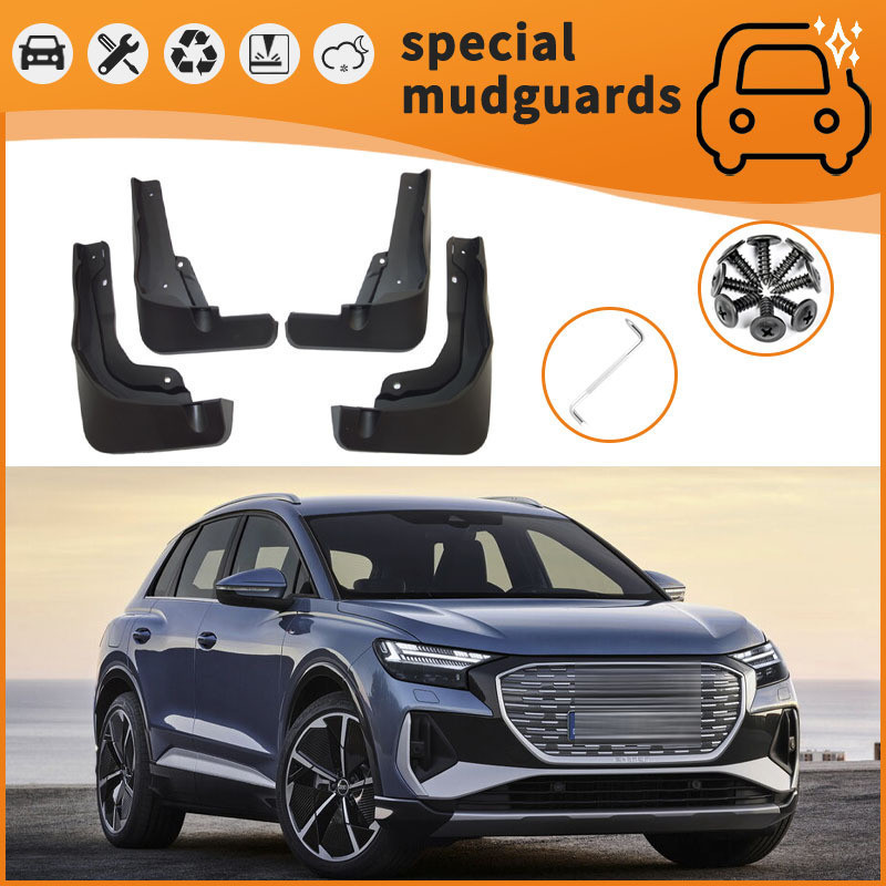 เหมาะสําหรับ 22-24 Audi Q4E-Tron Fender รถยาง Splash-Proof Mudguard