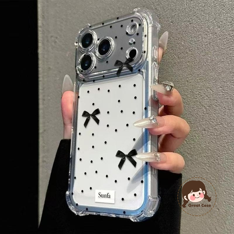 Insสไตล์Bow Tieเคสโทรศัพท์ใสสําหรับVivo V21E V20 SE V19 Neo V17 V9 V5 Plus T4 Lite Ultra T3 T2 T1 Pr