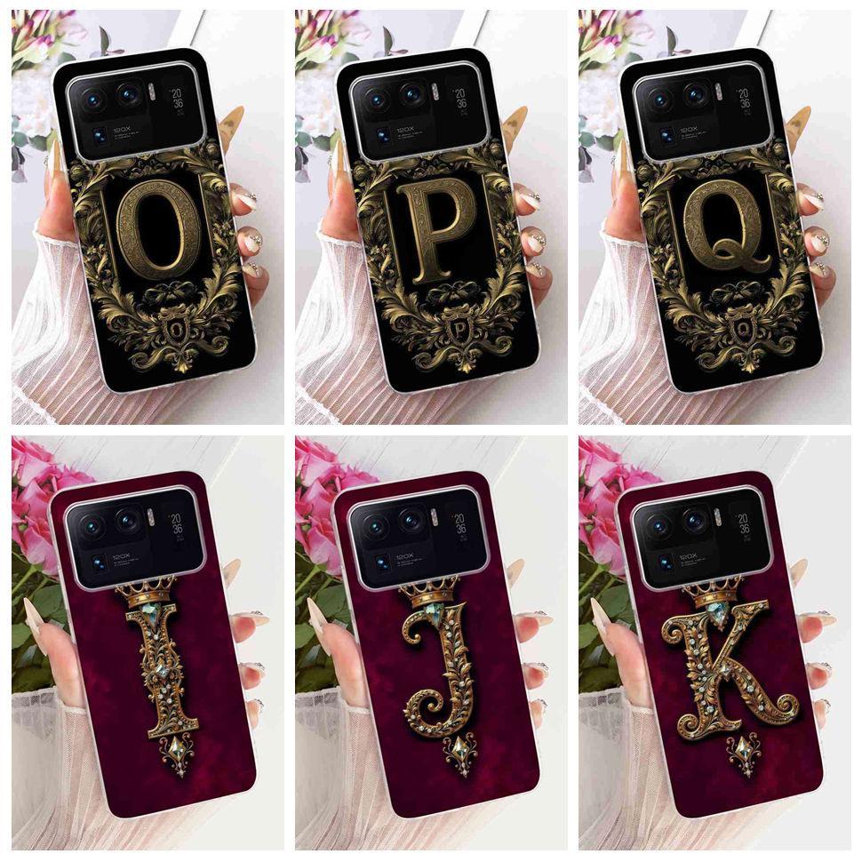 ออกแบบใหม่ตัวอักษรสําหรับ Xiaomi Mi 11 Ultra M2102K1G เคสซิลิโคน TPU ฝาหลังสําหรับ Xiaomi Mi11 MI 11