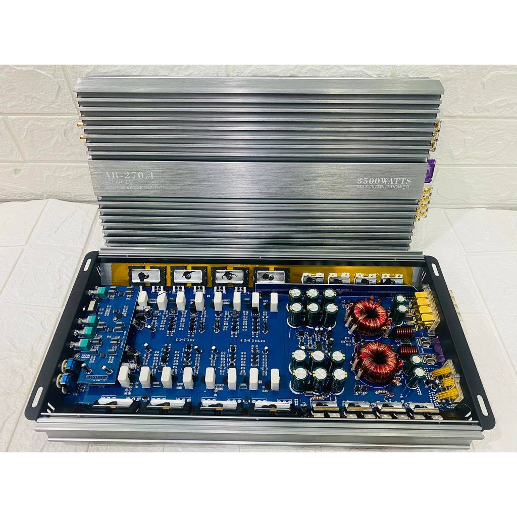 AB 4ch รุ่น AB-270.4การสร้างพลังเสียงปานกลางที่ชัดเจนรุ่นใหญ่8 spikes ไดรฟ์กลาง8ปกติ