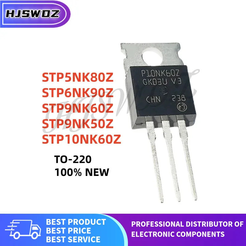 10 ชิ้น TO-220 STP5NK80Z STP6NK90Z STP9NK60Z STP9NK50Z STP10NK60Z P5NK80Z P6NK90Z P9NK60Z P9NK50Z ชิ