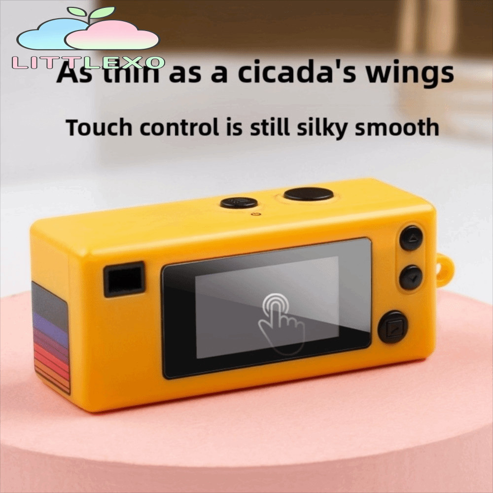 LITTLEX สําหรับ Kodak กล้องกระจกนิรภัยหน้าจอ,แบบพกพา 9H กล้องดิจิตอลป้องกันหน้าจอ,พวงกุญแจโปร่งใสอุปกรณ์เสริมกล้องฟิล์มหน้าจอสําหรับ Kodak Charmera