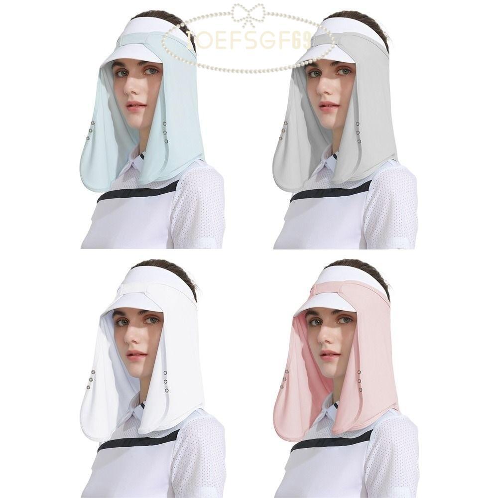 หมวกป้องกันยูวี.UPF50+, ปกป้องใบหน้าและคอนุ่มนวล ในอากาศร้อน
