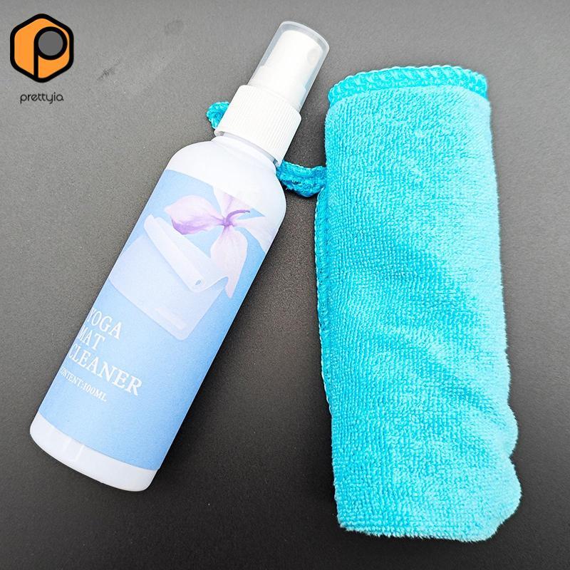 Prettyia เสื่อโยคะทําความสะอาดสเปรย์แบบพกพา 100ml กลิ่นป้องกันการรั่วซึมกําจัดเหงื่อสําหรับอุปกรณ์โยคะพิลาทิสกีฬา Mats — صورة 5